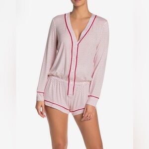 Eberjey Printed Dot Romper - Large